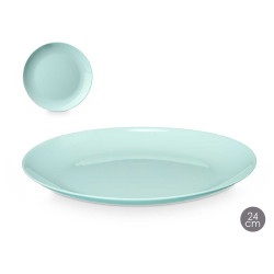 PIATTO PIANO ROTONDO OPAL VERDE 24CM