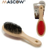 CEPILLO DOBLE MASCOTA MANGO MADERA GR
