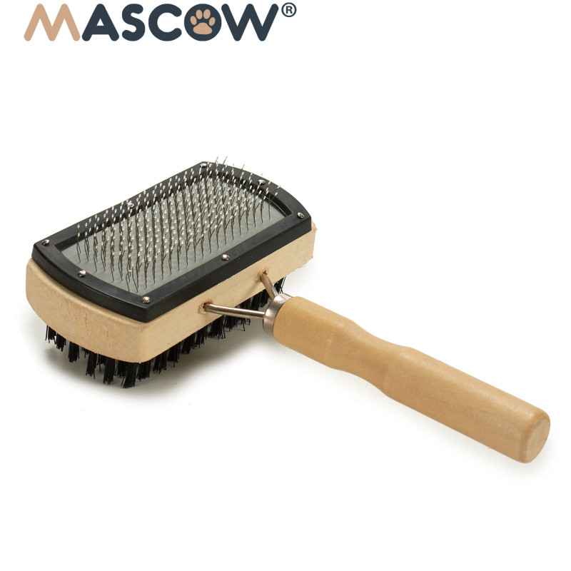 BROSSE DOUBLE MASCOTE ROULEAU MANCHE BOI