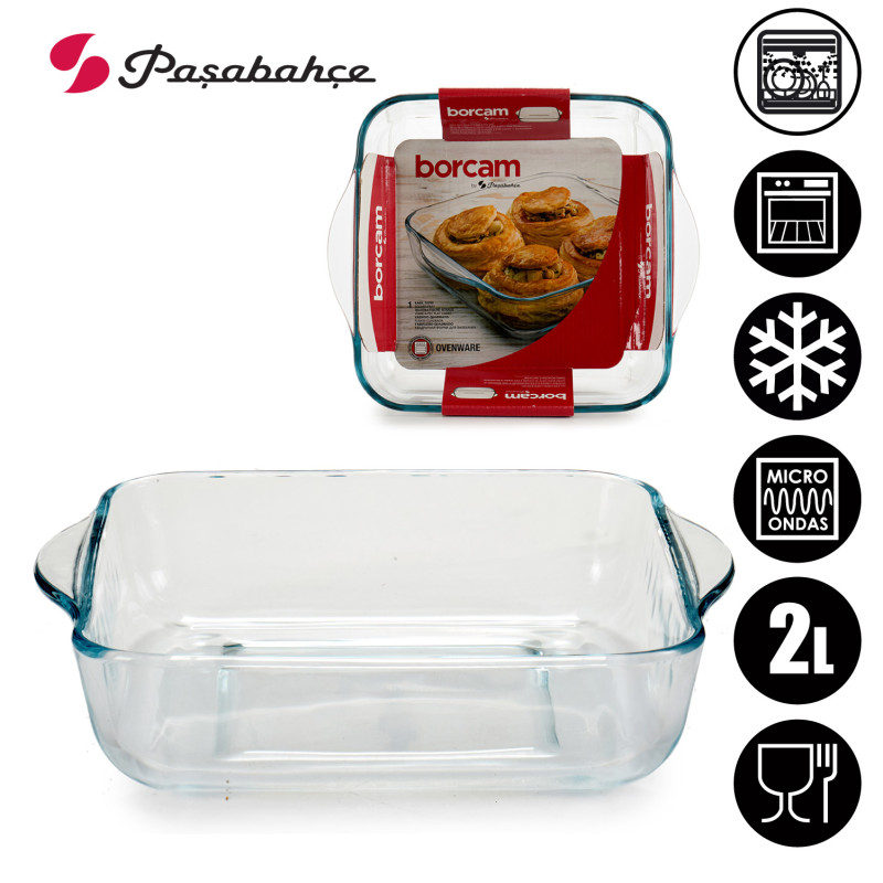 VASSOIO QUADRATO PER FORNO 1950ML BORCAM