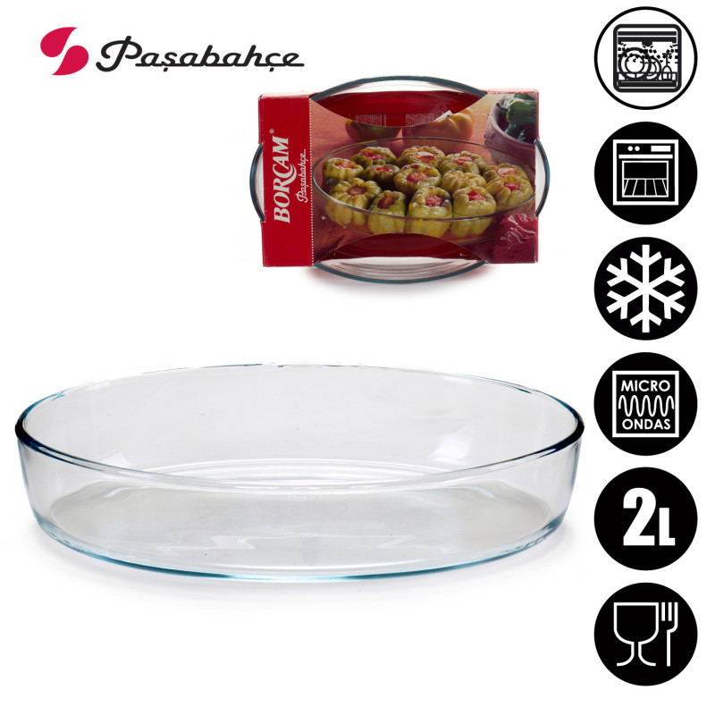 VASSOIO OVALE PER FORNO 2360ML BORCAM