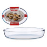 GLASS OVAL TRAY BORCAM 3300CC