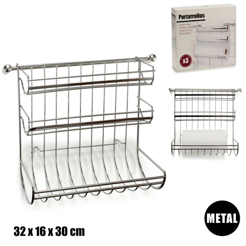 CHROME WIRE KITCHEN HANGING SET