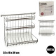 SUPPORT PAPIER WC TRIPLE CHROME