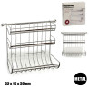 SUPPORT PAPIER WC TRIPLE CHROME