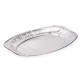 SET 4 PLATEAUX OVALES ALUMINIUM 35X24CM