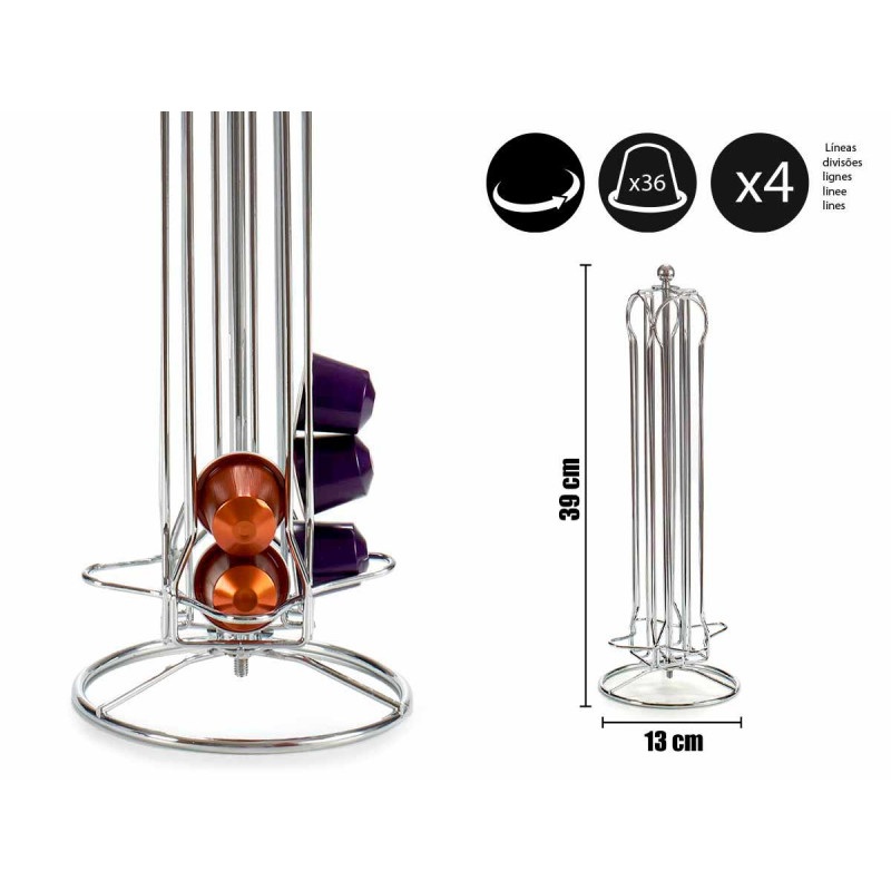 ROTATING COFFEE CAPSULE HOLDER 36 CAPSULES SMALL