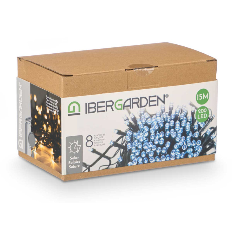 200 LED SOLAR WHITE STRING LIGHT
