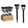 SOLAR GARDEN LIGHT PLASTIC SQUARE BLACK