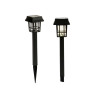 SOLAR GARDEN LIGHT PLASTIC SQUARE BLACK