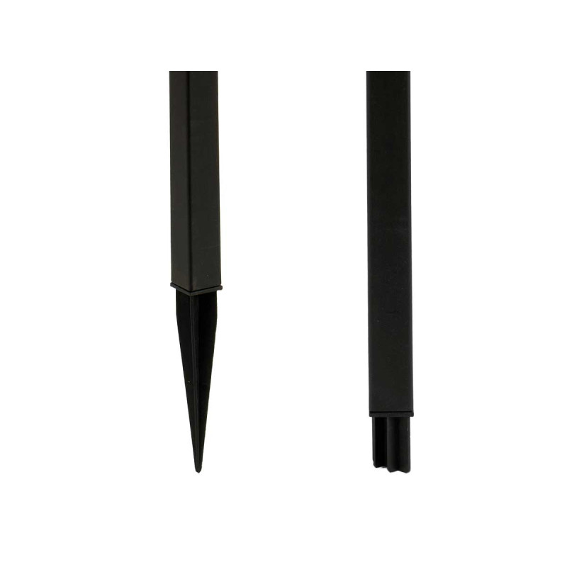 BALISE SOLAIRE PLASTIQUE CARRE NOIR
