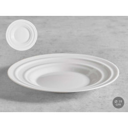 PLATO POSTRE ONDAS OPAL 19CM
