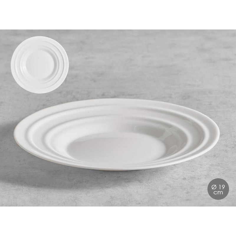 ASSIETTE À DESSERT ONDES OPAL 19CM