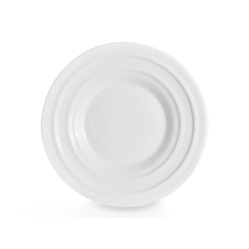 PLATO POSTRE ONDAS OPAL 19CM