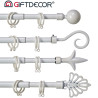 VARAO DE CORT EM METAL BRANCO 170X320 SO