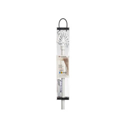 WHITE CURTAIN BAR 170-320CM ASS 4 TOPS