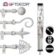 VARAO DE CORT EM METAL BRANCO 170X320 SO