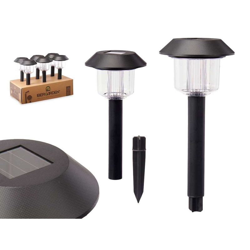 PLASTIC SOLAR LIGHT BLACK HIGH