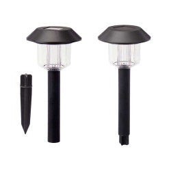 PLASTIC SOLAR LIGHT BLACK HIGH