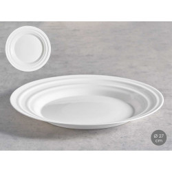 PLATO LLANO ONDAS OPAL 27CM