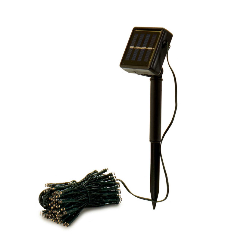100 LED SOLAR WHITE COLORED STRING LIGHT