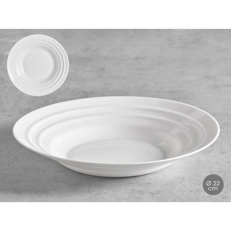 SOUP PLATE OPAL WAVES 22CM
