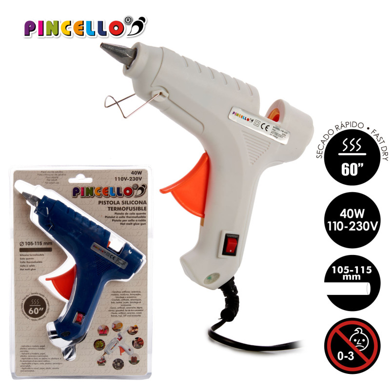 GLUE GUN THERMOFUSE MIX 2 COL BIG