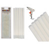 SET 6 BARRAS SILICONA TRANSPARENTE