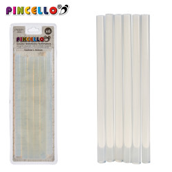 SET 6 BARRAS SILICONA TRANSPARENTE