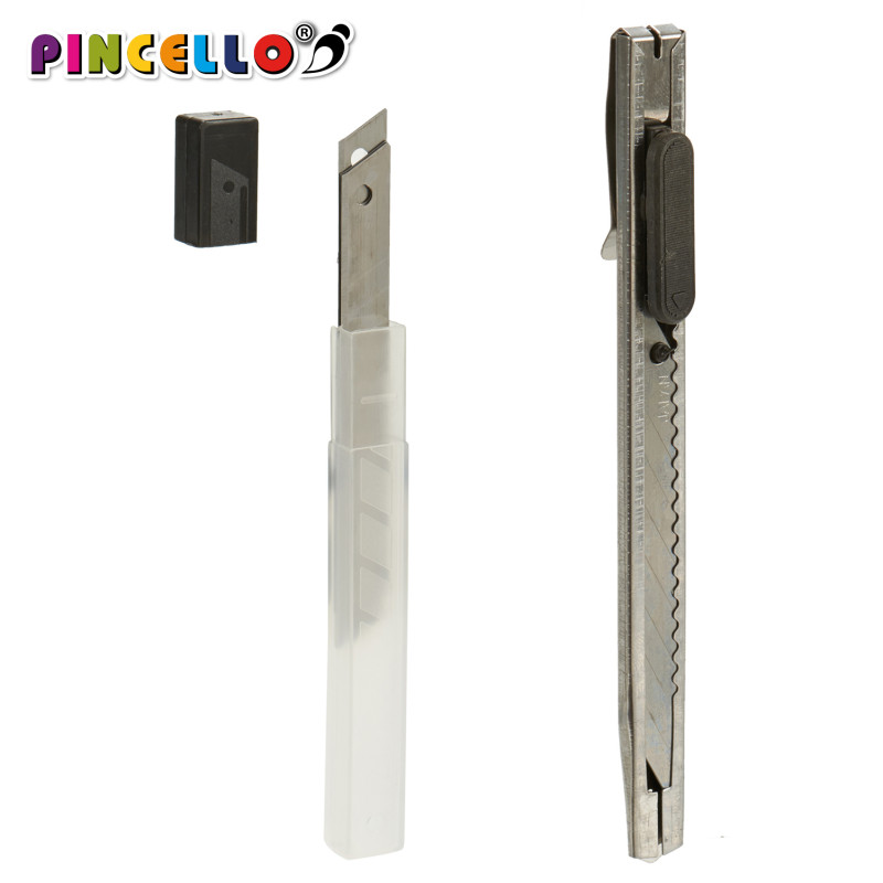SET 4 CUTTERS METALLO E NERO CON RICAMBI