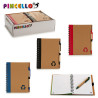 LIBRETA CARTON RECICL Y BOLI 18X14CM S4