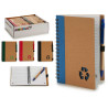 TACCUINO CARTONE RICICLAT E PENNA BLU AS