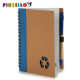 TACCUINO CARTONE RICICLAT E PENNA BLU AS