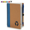TACCUINO CARTONE RICICLAT E PENNA BLU AS