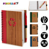 TACCUINO BAMBU RICICL E PENNA BLU AS4 ME