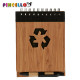 TACCUINO BAMBU RICICL E PENNA BLU AS4