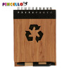 TACCUINO BAMBU RICICL E PENNA BLU AS4