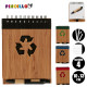 TACCUINO BAMBU RICICL E PENNA BLU AS4