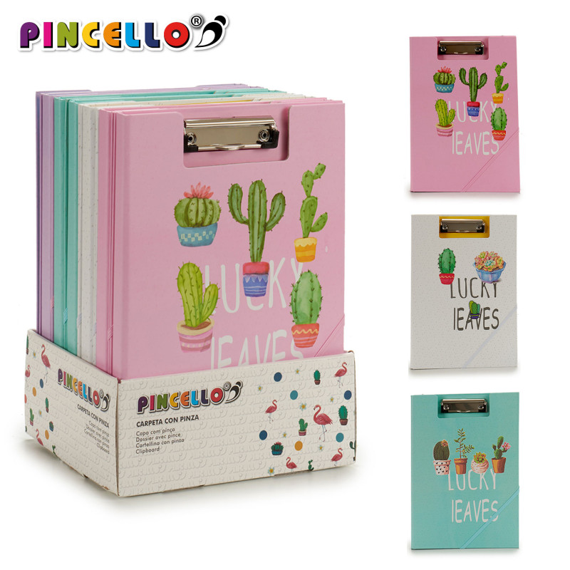 FOLDER WITH CLIP AND RUBBER CACTUS M4