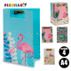 FOLDER WITH CLIP AND RUBBER FLAMINGOS M4