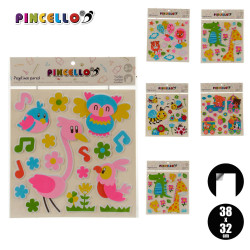 PEGATINAS PARED 38X32CM VARIADAS SURT 6