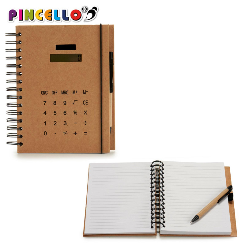 TACCUINO CALCOLATRICE CARTONE CON PENNA