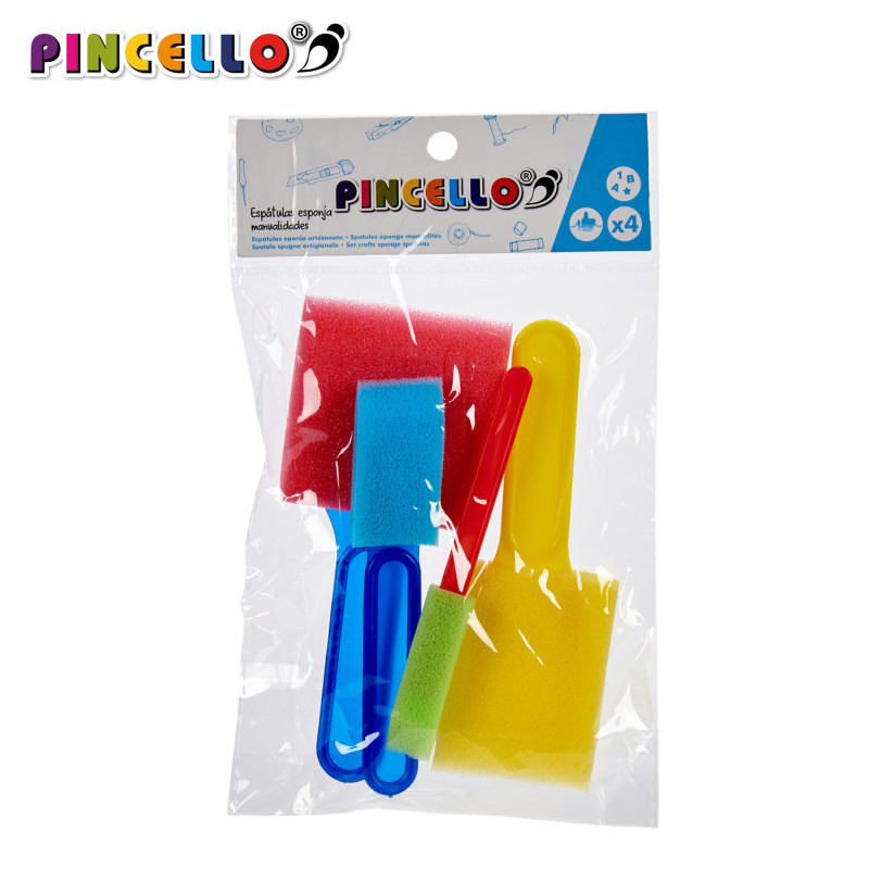 SET 4 PENNELLI SPUGNA MANUALITA