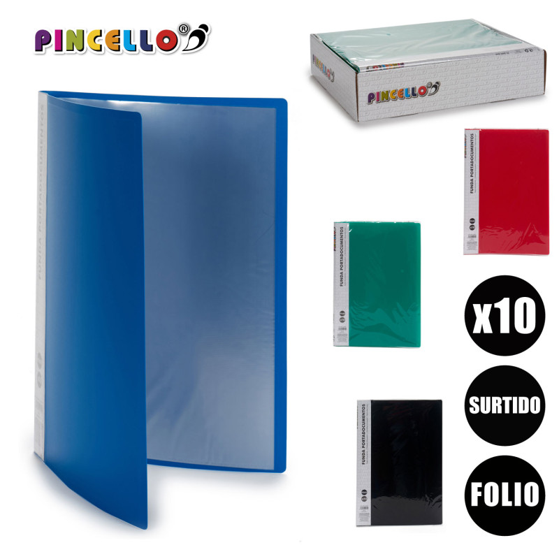 PORTADOCUMENTOS 10 HOJAS FOLIO S4 COL