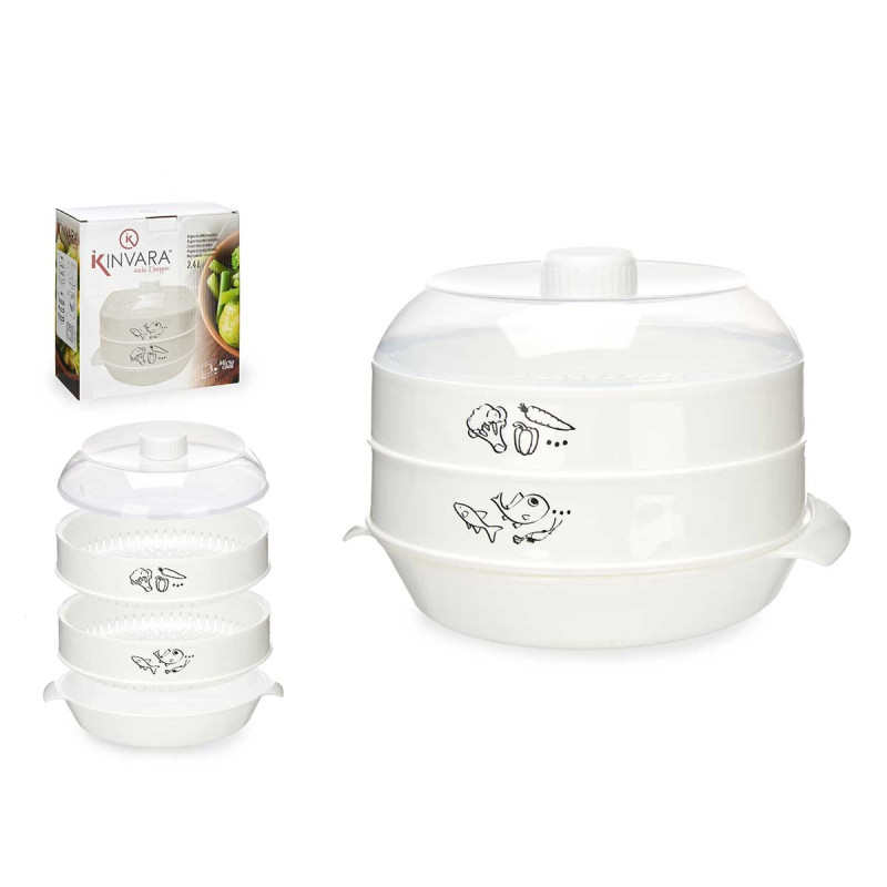 MICROWAVE DOUBLE STEAMER 2.4L