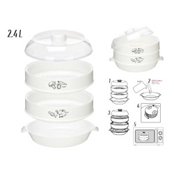 MICROWAVE DOUBLE STEAMER 2.4L