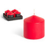 RED WAD CANDLE 8CM