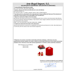 RED WAD CANDLE 8CM