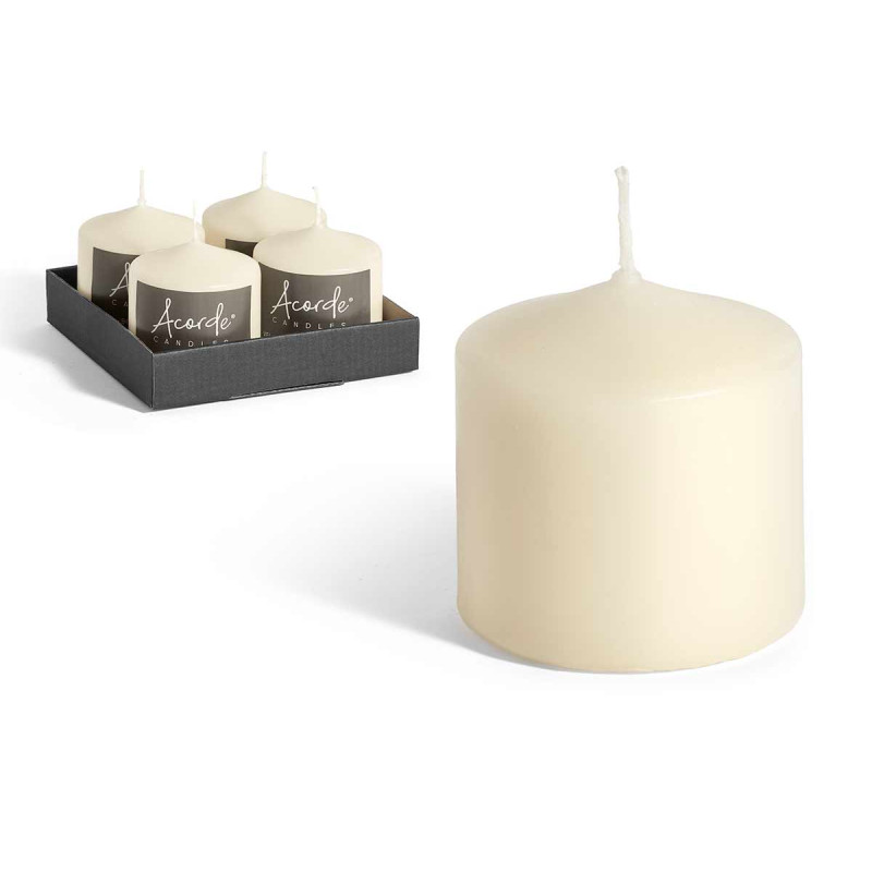 BOUGIE BLOC CREME 8CM