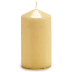CREAM WAD CANDLE 13CM